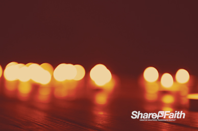 Christmas Candle Bokeh Worship Motion Background