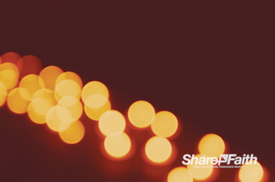 Christmas Candle Bokeh String Worship Video
