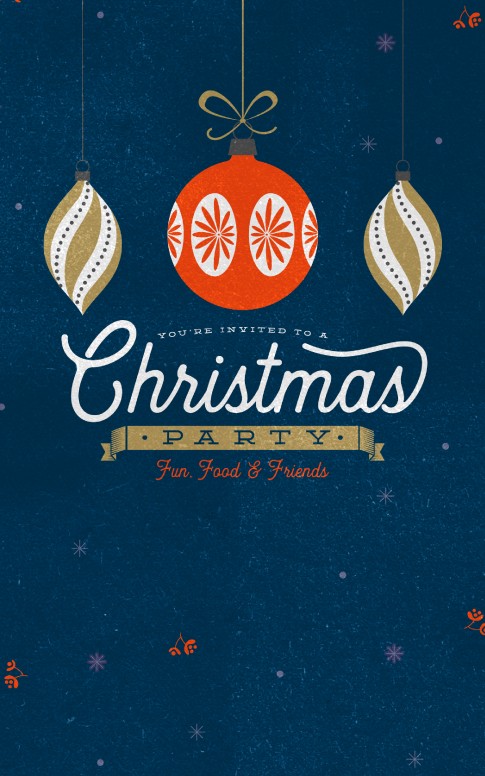 Christmas Party Invitation Bulletin