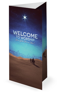 Christmas Journey Sermon Trifold Bulletin Cover
