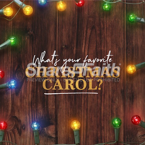 Favorite Christmas Carol Social Media Graphic