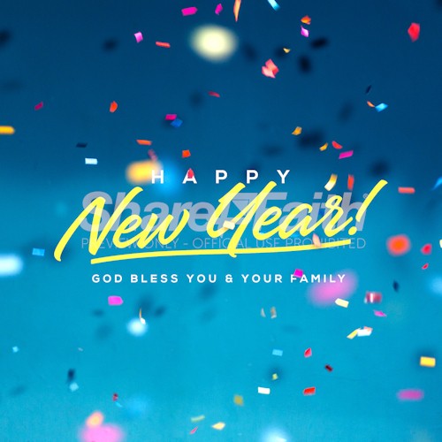 Happy New Year's Social Media Graphic