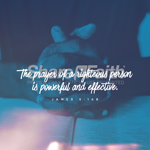 James 5:16 Prayer Social Media Graphic