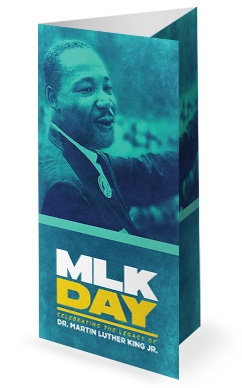Martin Luther King Jr Day Service Trifold Bulletin Cover