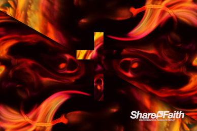 Abstract Galaxy Cross Worship Video Background