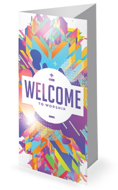 Church Easter Service Trifold Bulletin