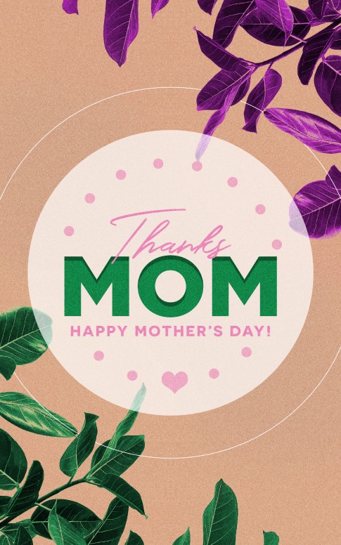 Thanks Mom Mother's Day Service Bulletin