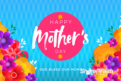 Happy Mother's Day Flowers Motion Graphic