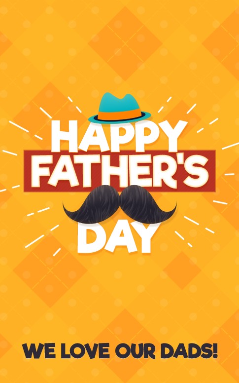Father's Day Mustache Church Bulletin Cover
