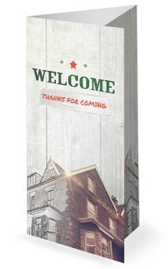 Fix It Church Sermon Trifold Bulletin Cover Design