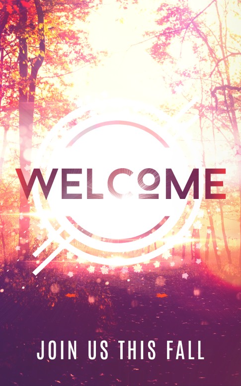 Fall Welcome Church Bulletin Cover