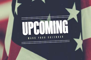 Veterans Day Upcoming Events Church Motion Graphic