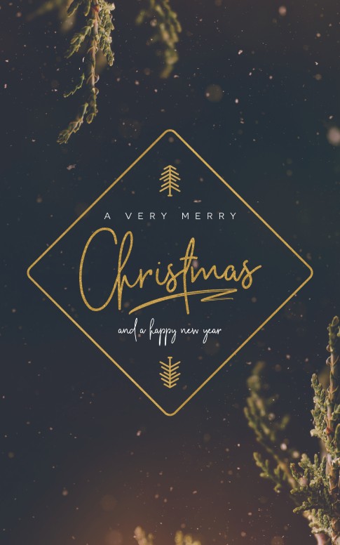 Very Merry Christmas Church Bifold Bulletin