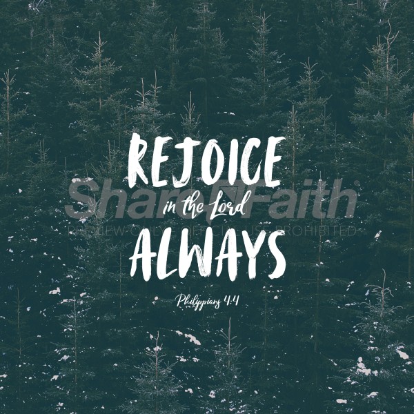 Rejoice In The Lord Social Media Graphic