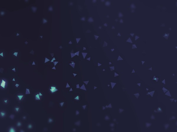 Worship Triangles Deep Blue Teal Specks Background