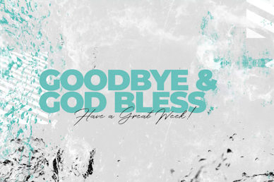 Baptism Sunday Goodbye Church Motion Graphic