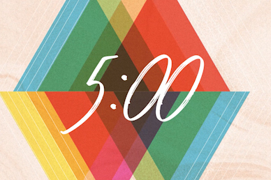 Easter Sunday Colorful Church Countdown Timer