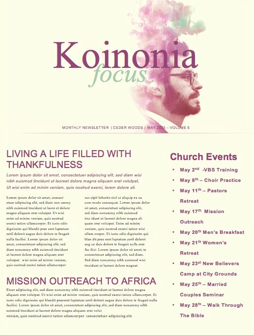 Breakdown Church Newsletter