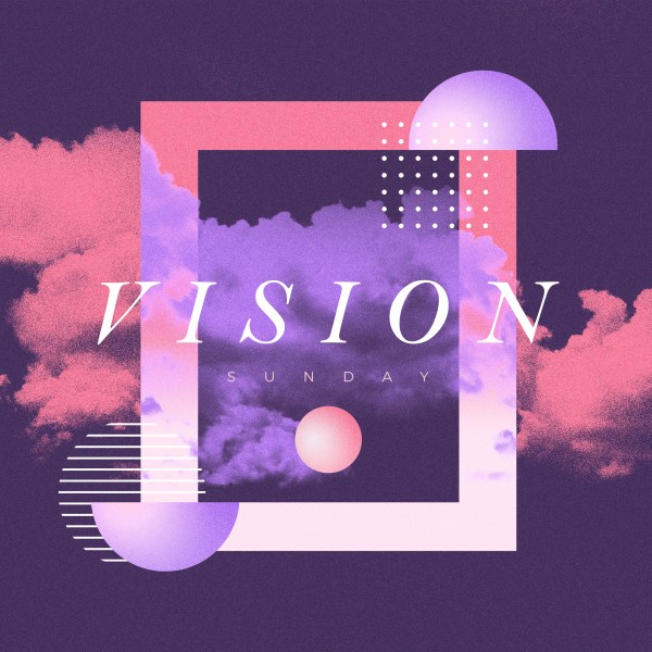Vision Sunday Purple Church Social Media Graphic