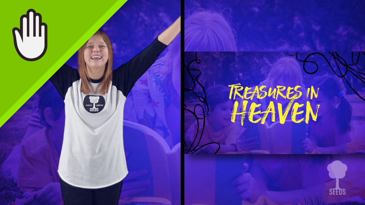 Treasure Kids Worship Video for Kids Hand Motions Split Screen