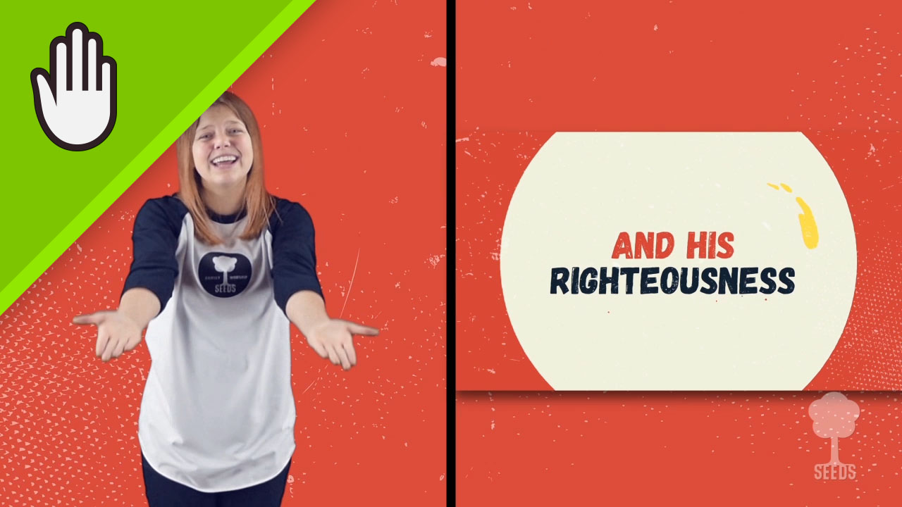 Seek First Kids Worship Video for Kids Hand Motions Split Screen
