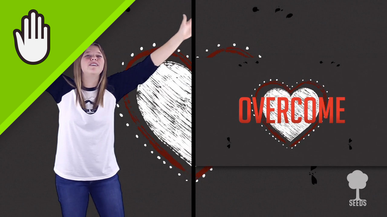 Take Heart Kids Worship Video for Kids Hand Motions Split Screen