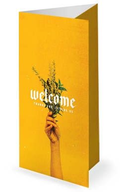 Generous Flowers Church Trifold Bulletin