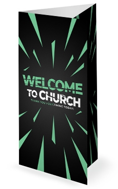 Kick Off Sunday Green Church Trifold Bulletin