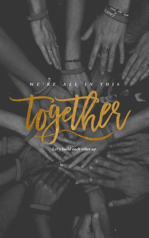 In This Together Church Bifold Bulletin
