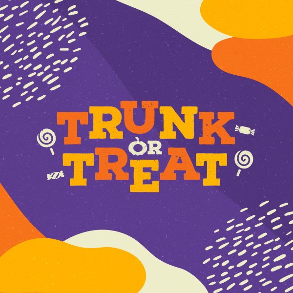 Purple Trunk Or Treat Church Social Media Graphic