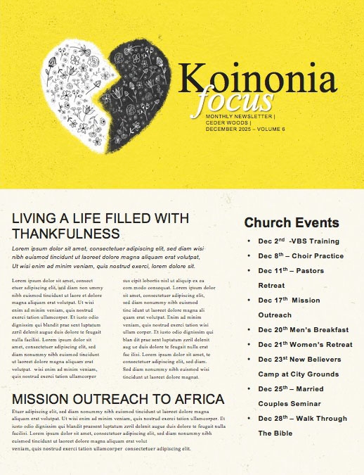 Unloveable Church Newsletter