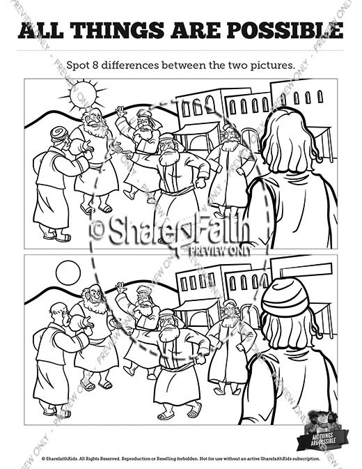 Mark 9 All Things Are Possible Spot the Differences