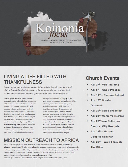 Good Friday Cloud Church Newsletter