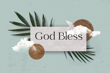 Palm Sunday Blue God Bless Church Video