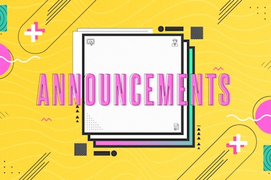 Grad Sunday Yellow Church Media Announcements