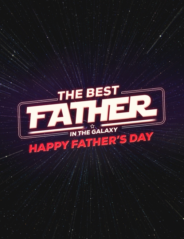 Father's Day Galaxy Church Flyer