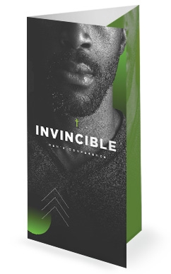 Invincible Men's Conference Church Trifold Bulletin