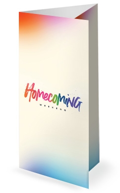 Homecoming Weekend Church Trifold Bulletin