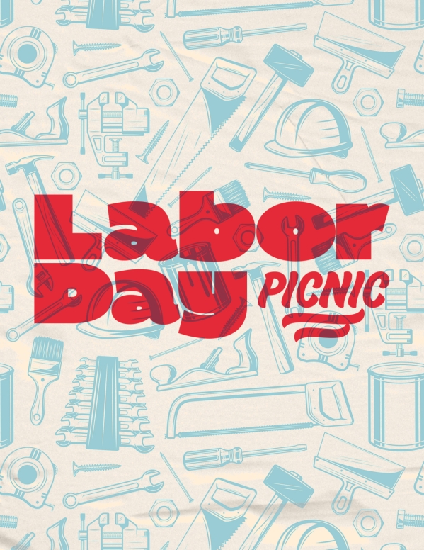 Labor Day Picnic Red Church Flyer