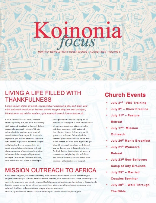 Labor Day Picnic Red Church Newsletter