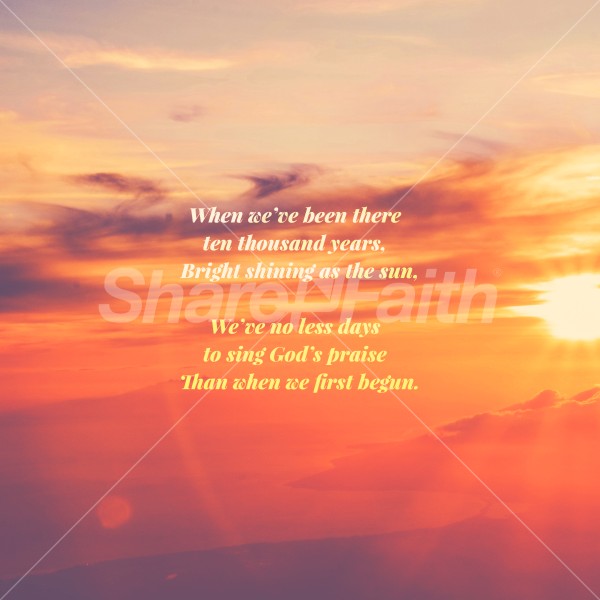 Amazing Grace Sunrise Social Media Graphic