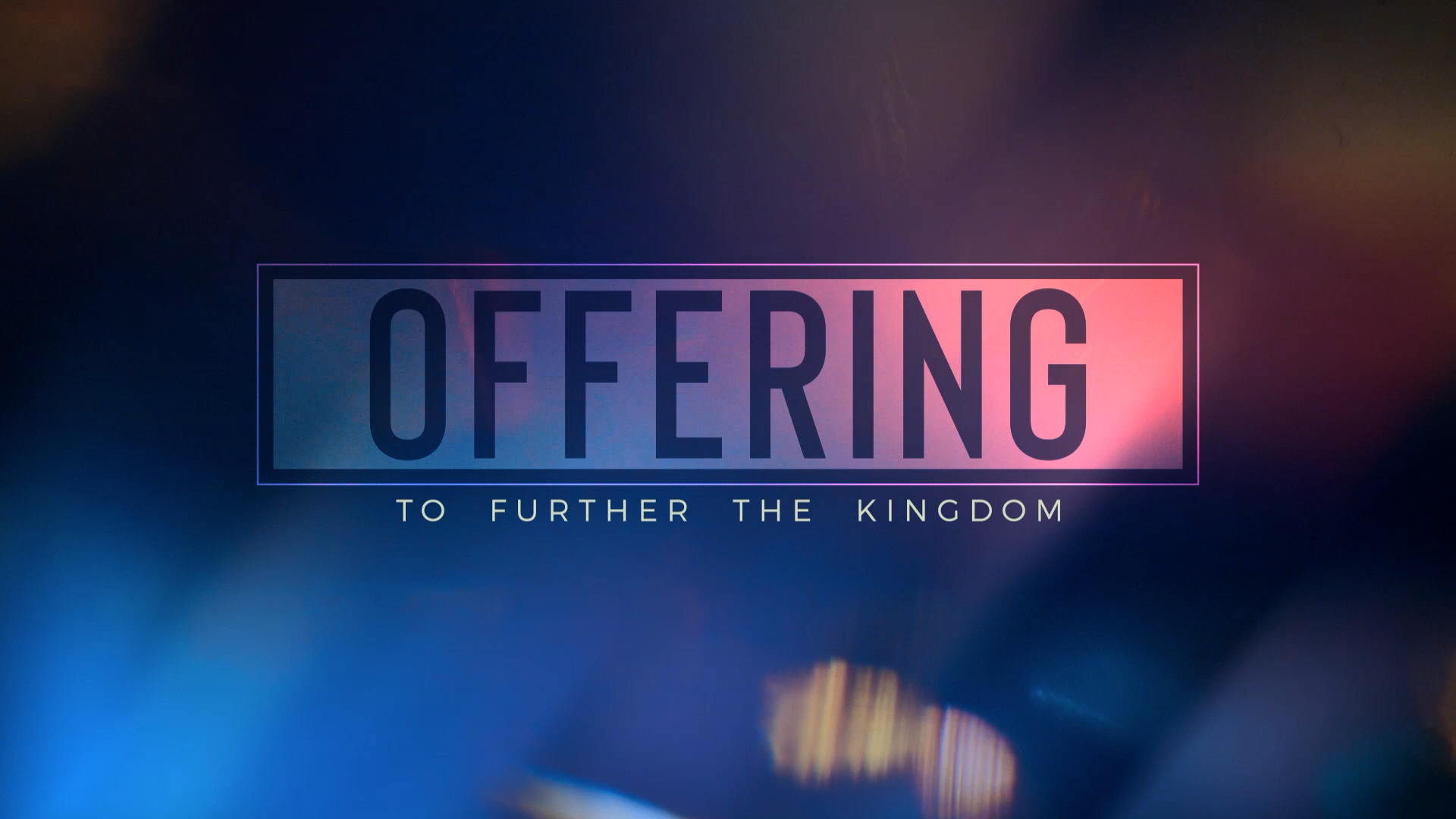 Tithes and Offering Light Flare Church Motion