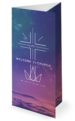 Cross Before Crown Church Trifold Bulletin