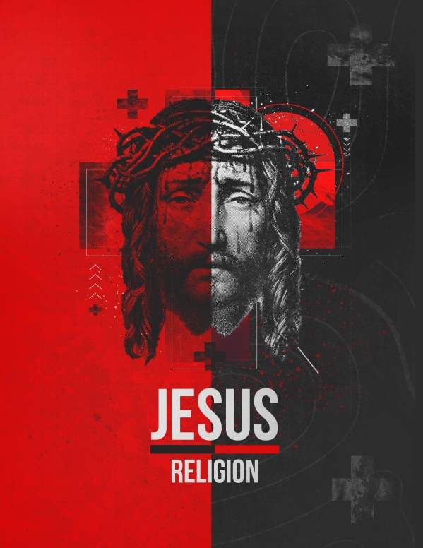 Jesus Over Religion Church Flyer