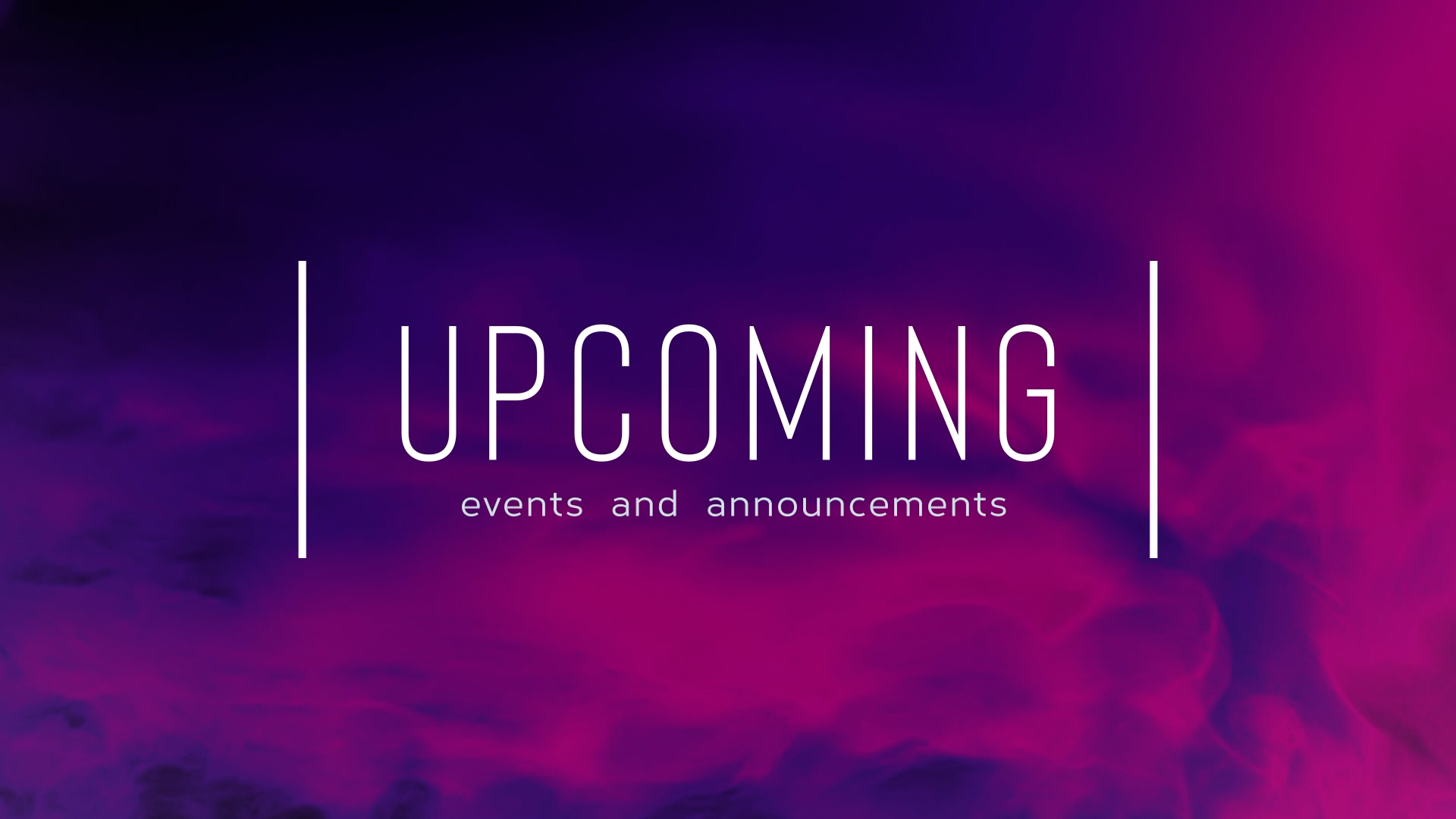 Upcoming Vapor Church Motion Graphics