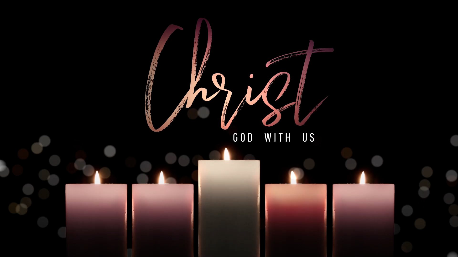 Christ Title Advent Candlelight Graphics