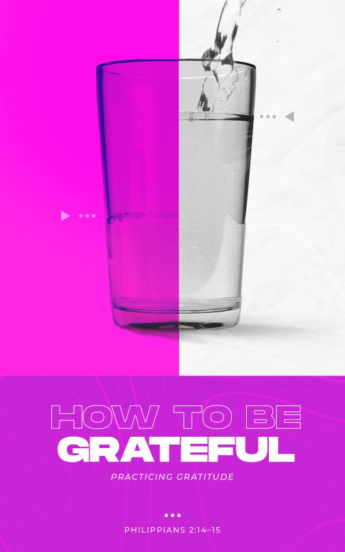 How To Be Grateful Church Bifold Bulletin