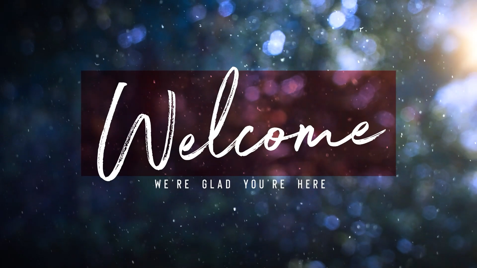 Welcome Winter Snow Church Motion