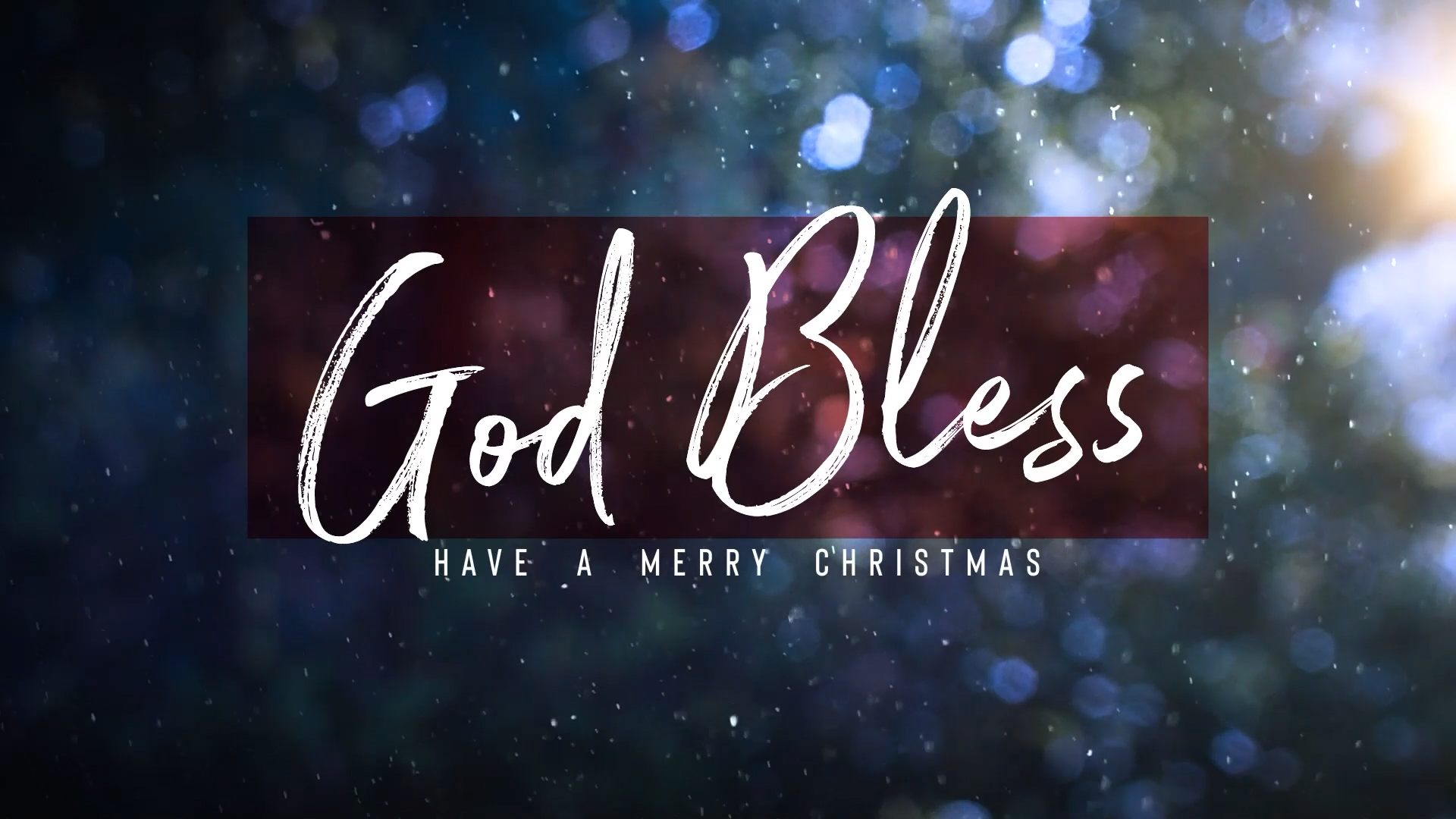 God Bless Winter Snow Church Motion