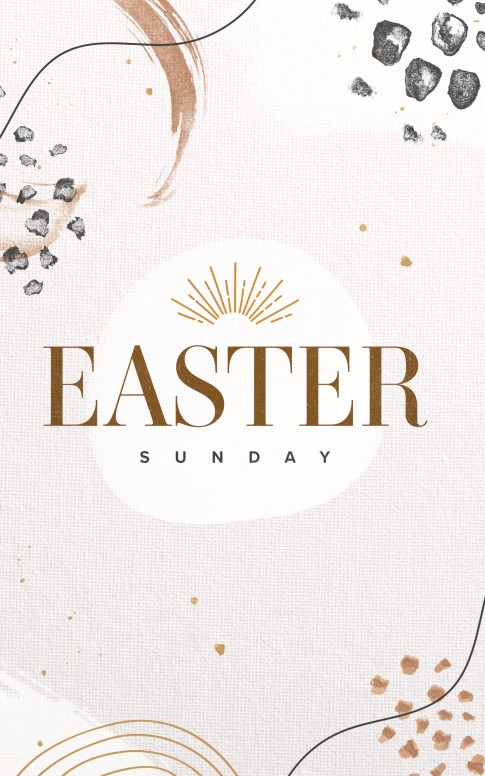 Bulletin Cover Easter Sunday Church Graphics 2022